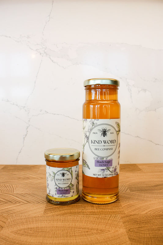 High Desert Black Sage Raw Honey | Rare Single Source